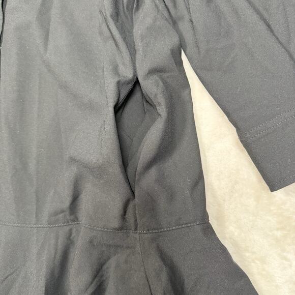 NWT Tuckernuck Pomander Place Callahan Dress Black Crepe Shirt Dress Size XS - Picture 3 of 10